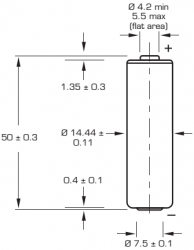 Схема SAFT LS14500