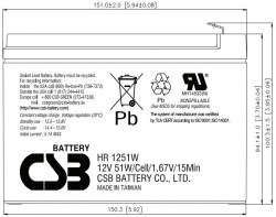 Схема CSB - HR 1251W